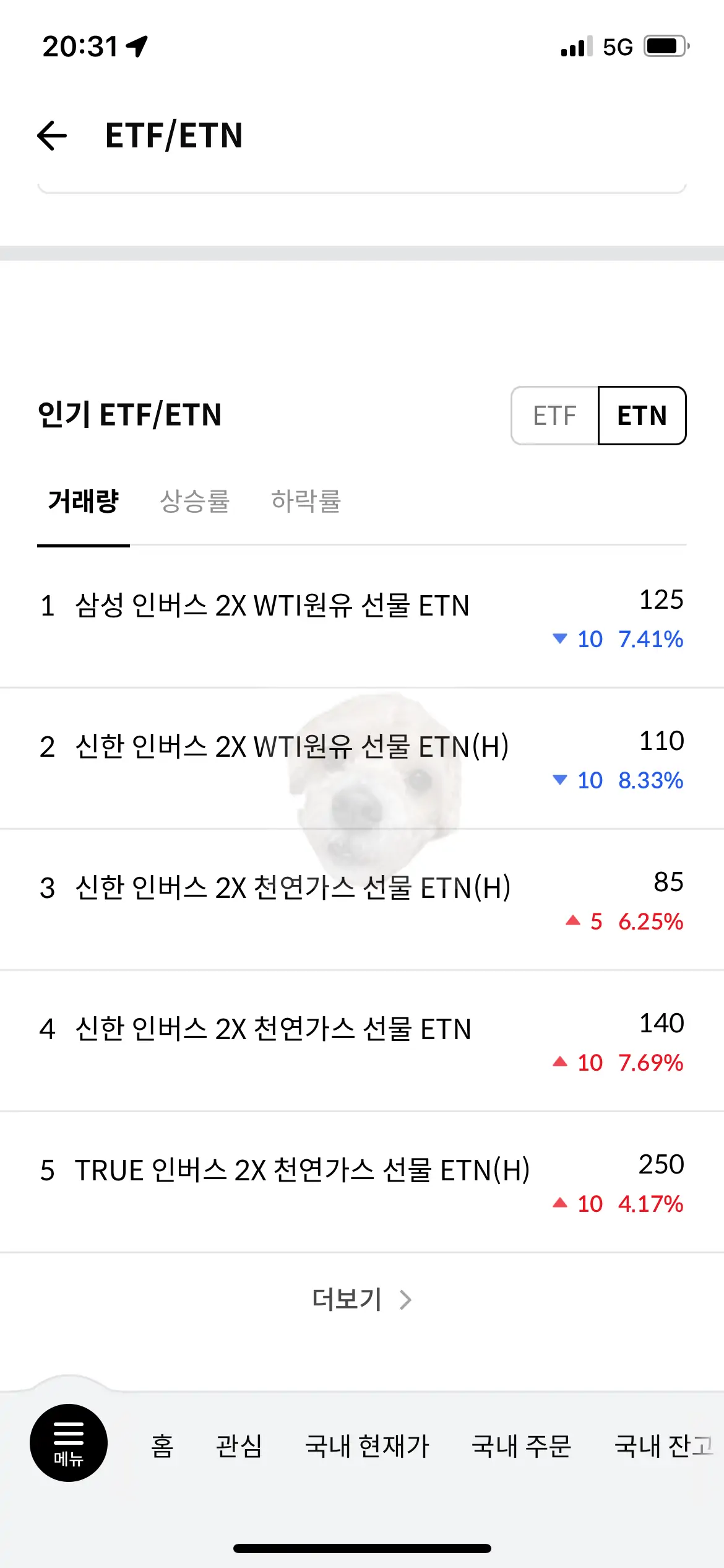 인기 ETN 상품 사진