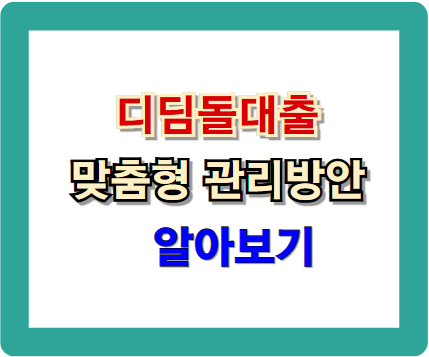 디딤돌대출 맞춤형 관리 방안 시행