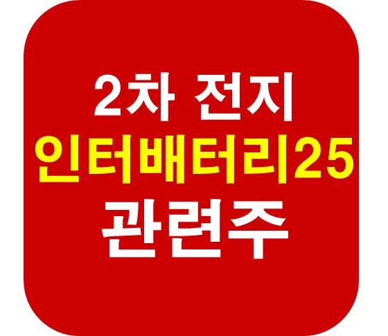 2차전지 인터배터리 관련주