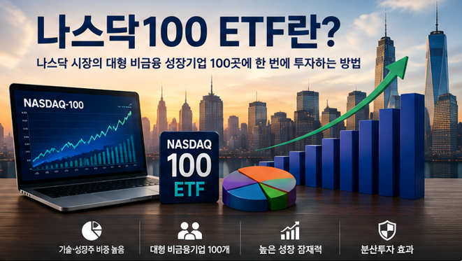 나스닥100 ETF란? S&amp;P500과 차이&middot;장점&middot;단점 총정리