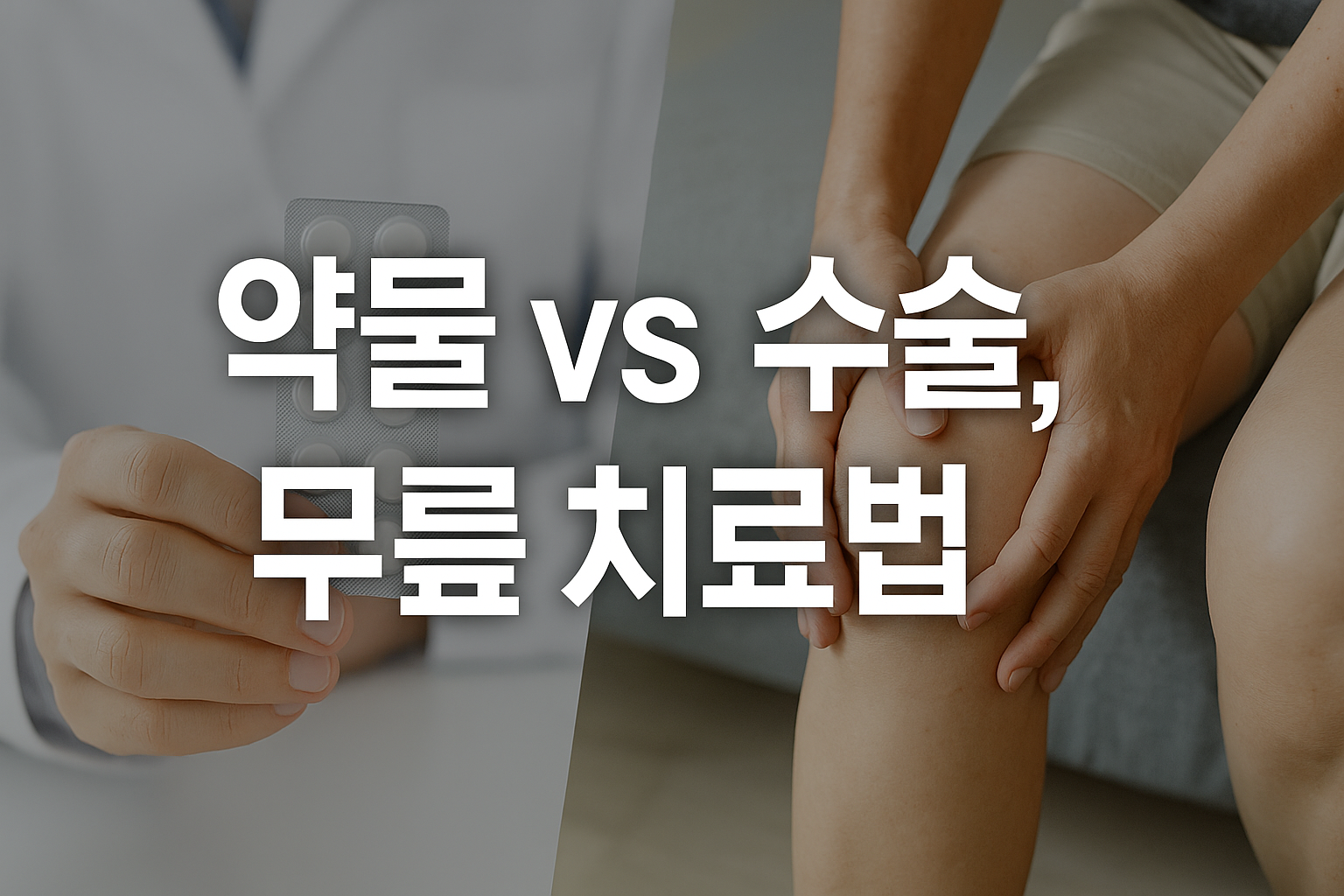 약물 vs 수술 핵심비교