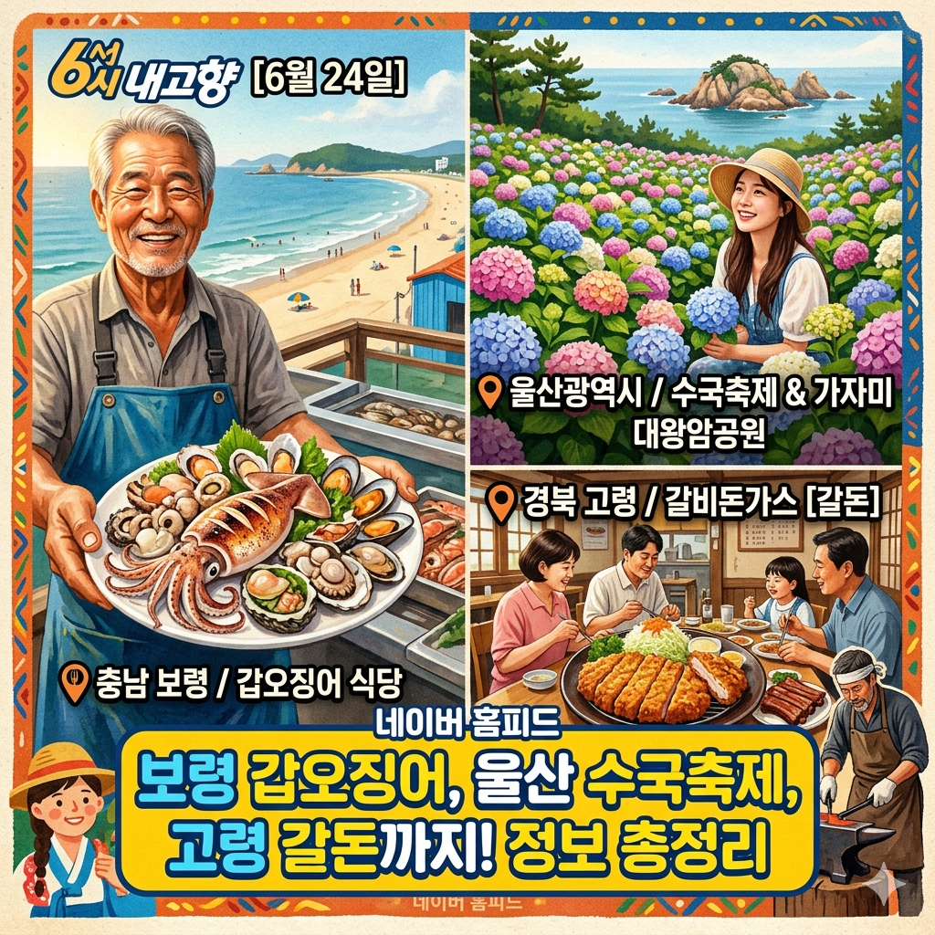 6시 내고향 6월 24일 방송 정보