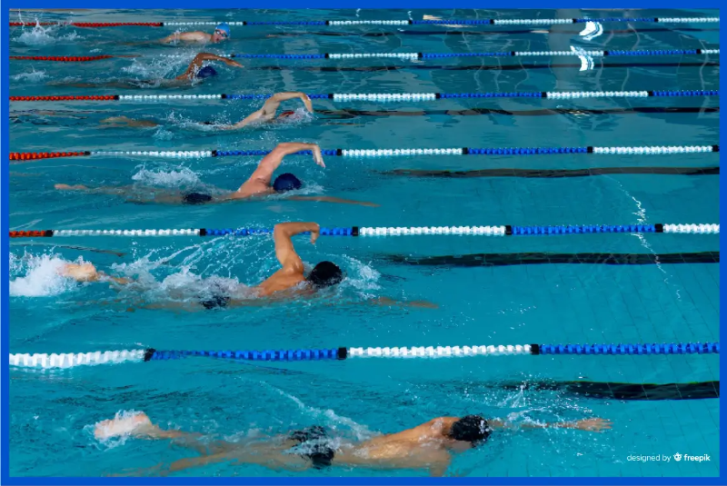 수영장-선수-6명-수영-중