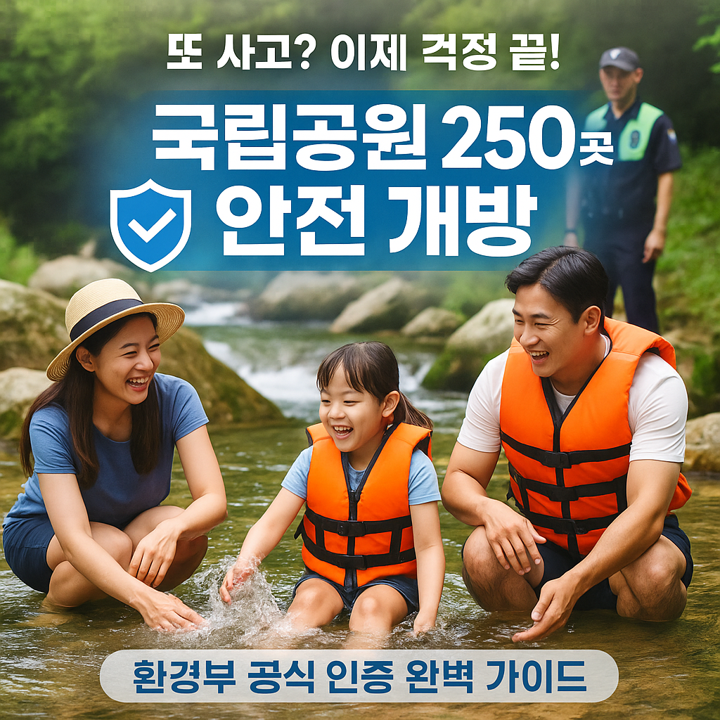 국립공원 250곳 개방, 여름 물놀이 안전 대책