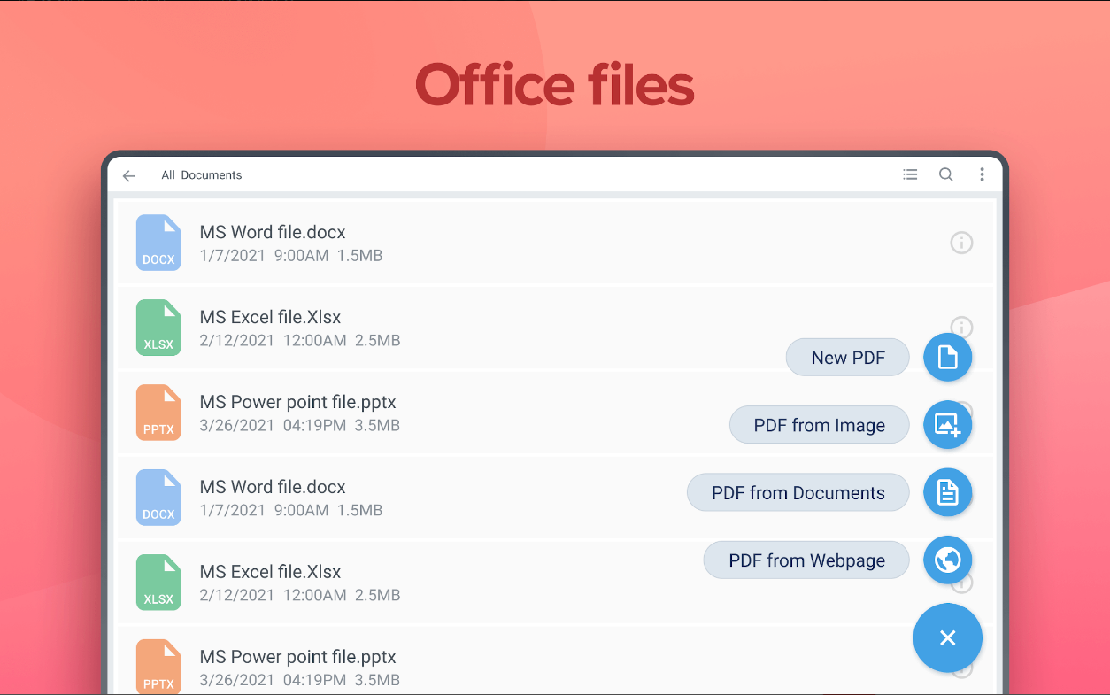 Xodo, PDF 스캐너, 파일 저장 및 관리하기