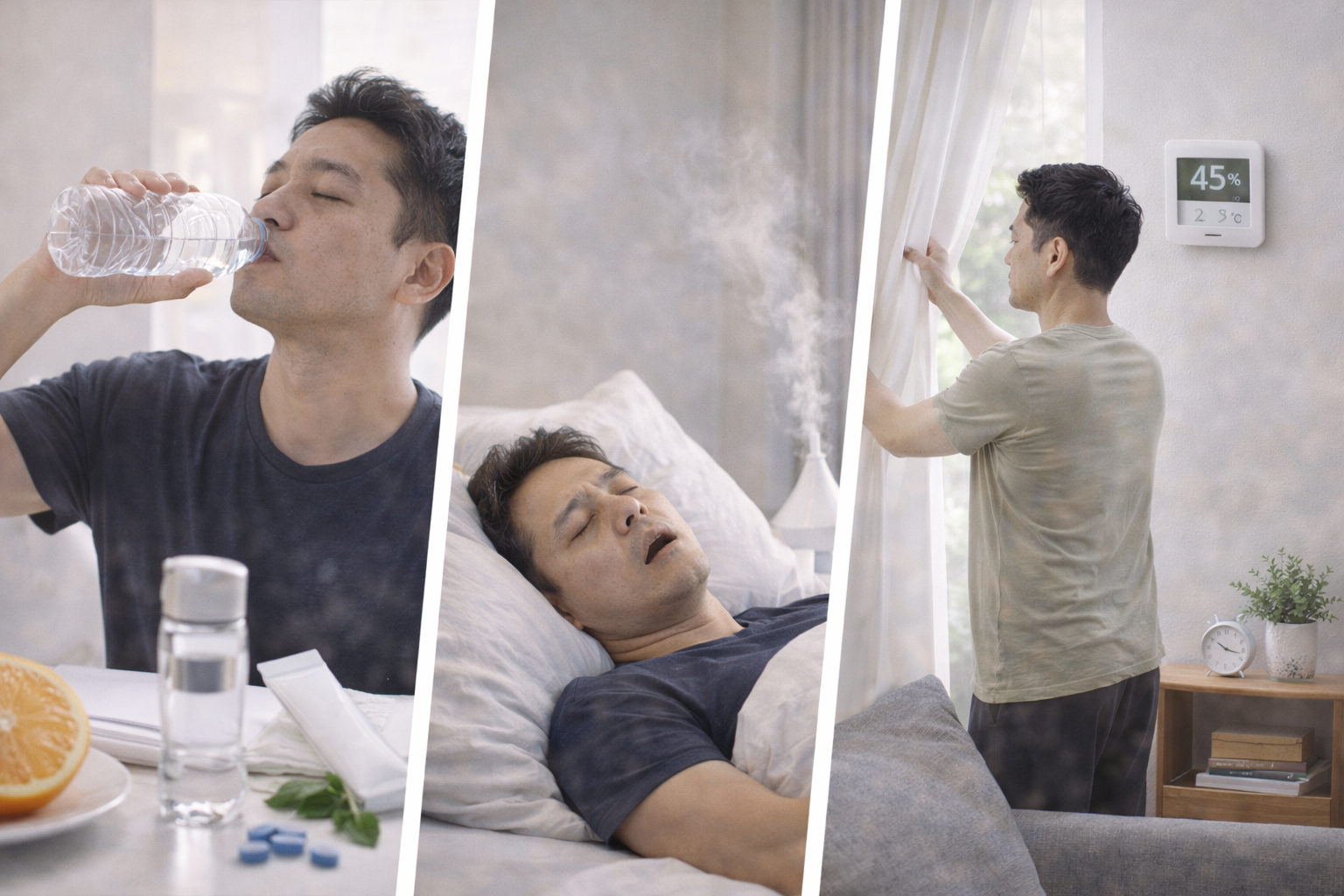 구간건조 관리법 총정리(생활습관, 수면환경 중심)관련 사진