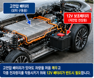 전기차 12V 배터리는 왜 방전될까