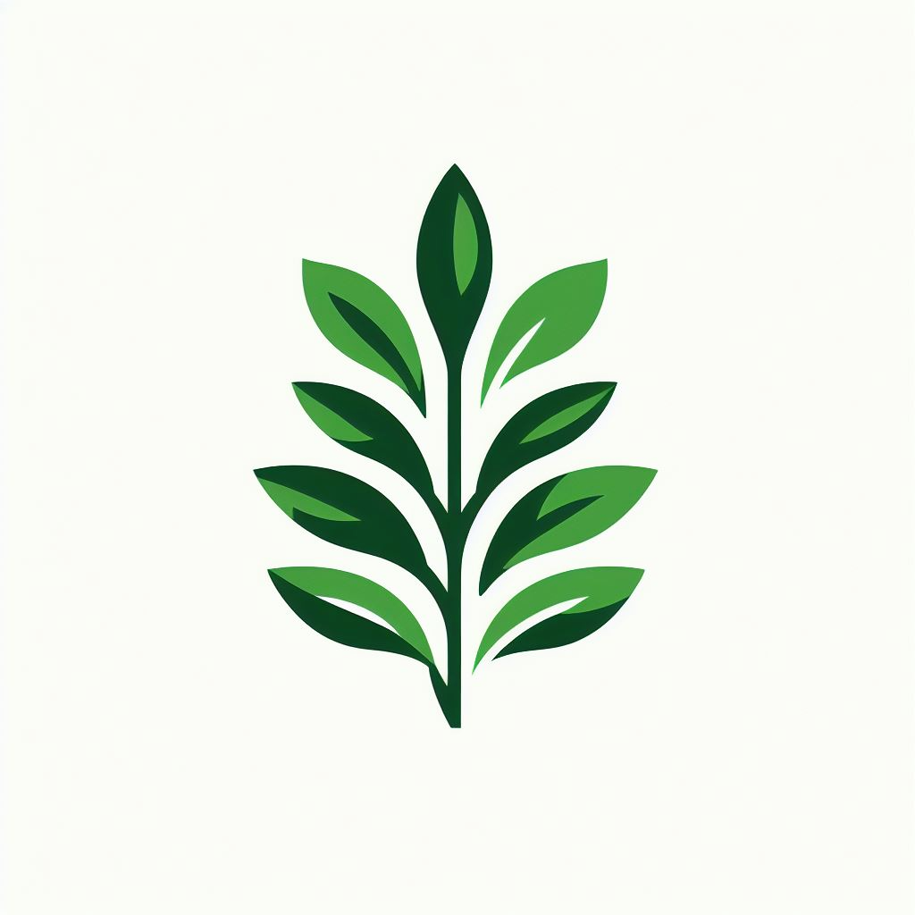 녹색 나물 로고 4