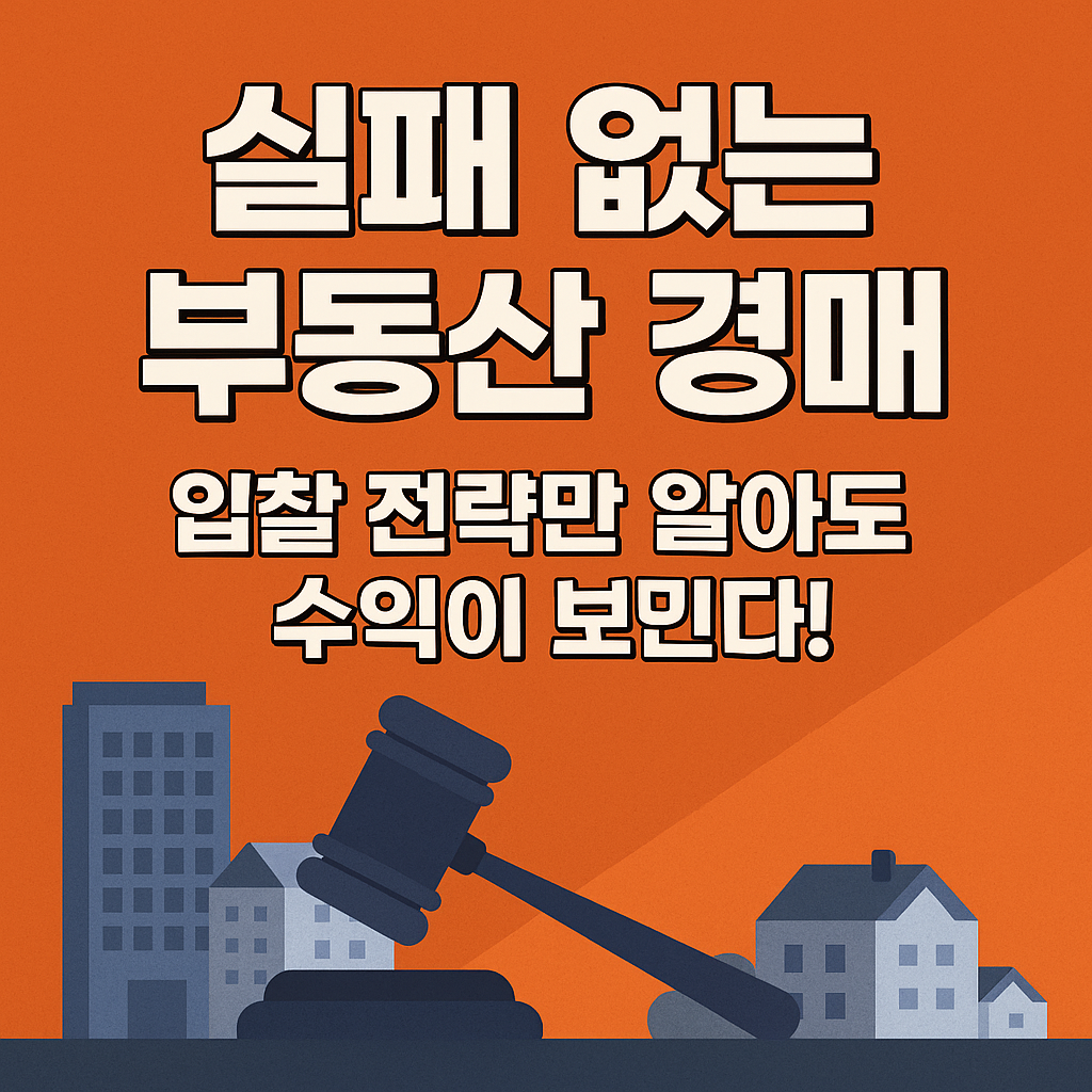 “실패 없는 부동산 경매, 입찰 전략만 알아도 수익이 보인다!”