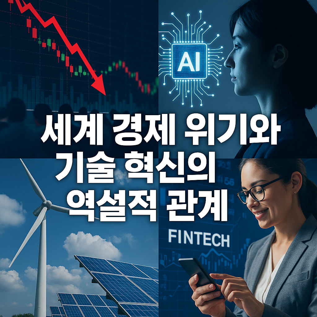 세계 경제 위기와 기술 혁신의 역설적 관계 관련 사진