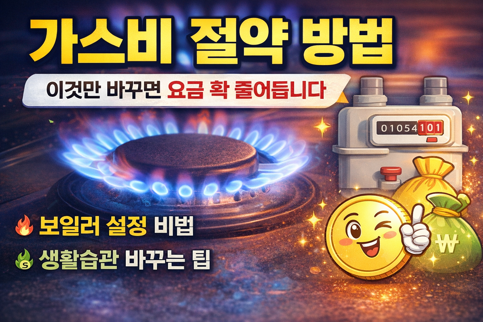 가스비 절약 방법 총정리