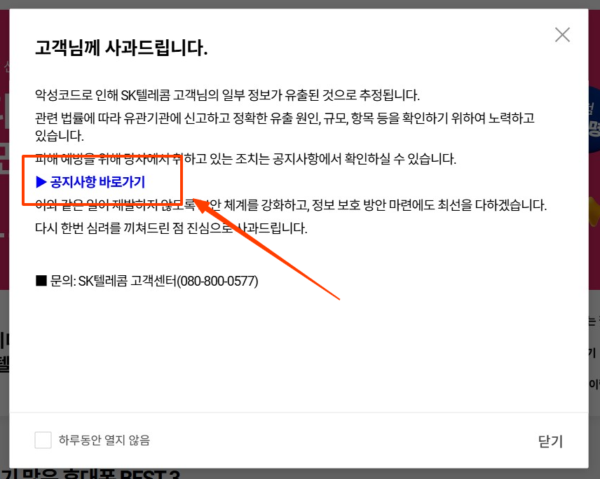 SK 유심보호 서비스