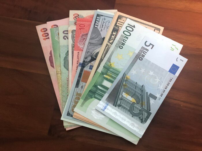 달러-유로화-외국돈