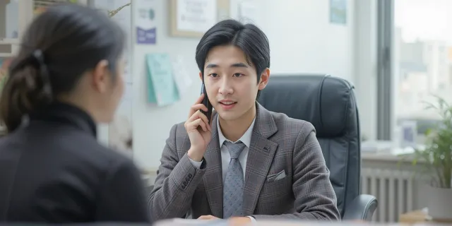 새출발기금 상담 전화받는 신청자