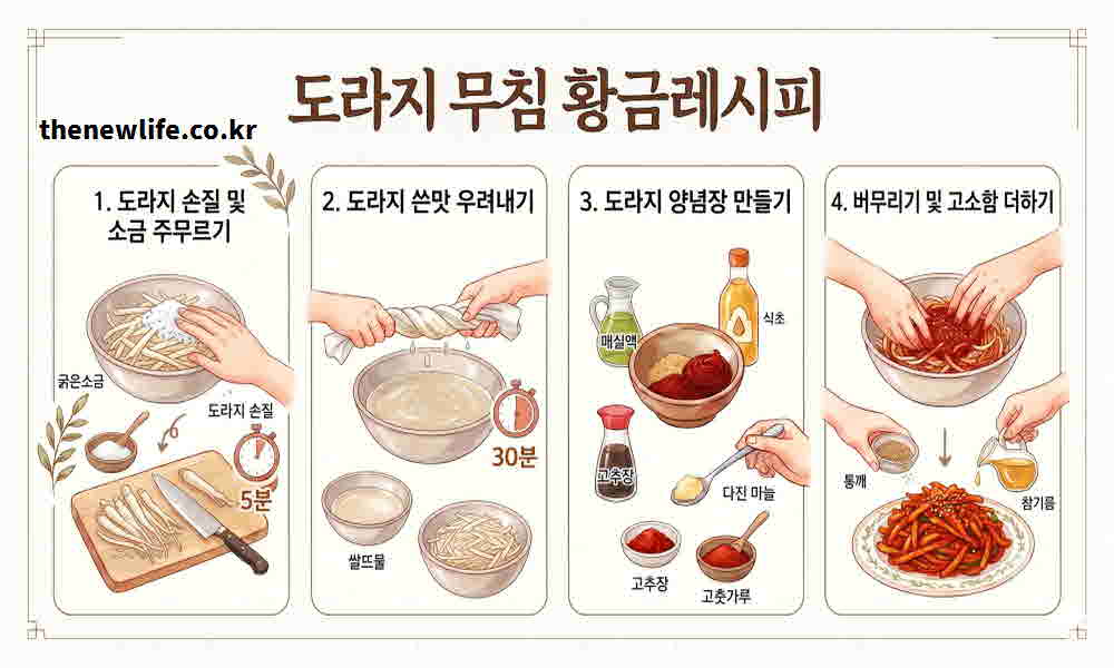 도라지 무침 맛있게 만드는 법