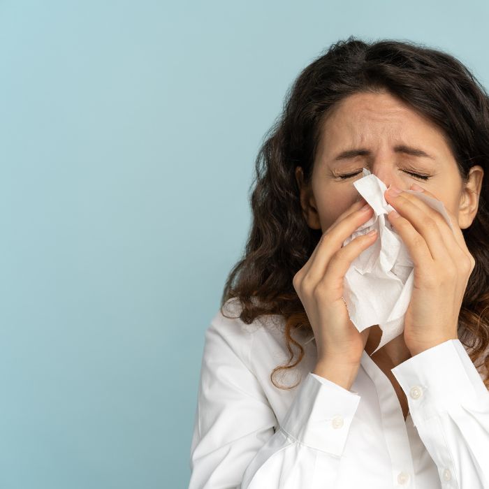 알레르기현상 재채기