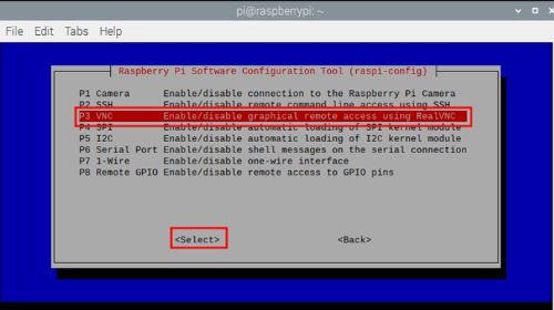 VNC 설정2 - VNC 선택