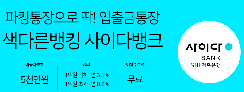 사이타 파킹통장 안내