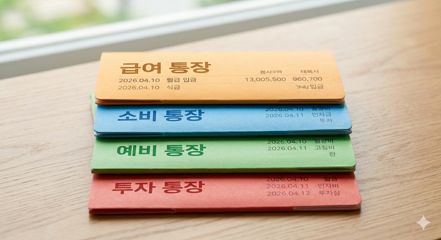효율적인 월급 관리: 4개의 통장 시스템
