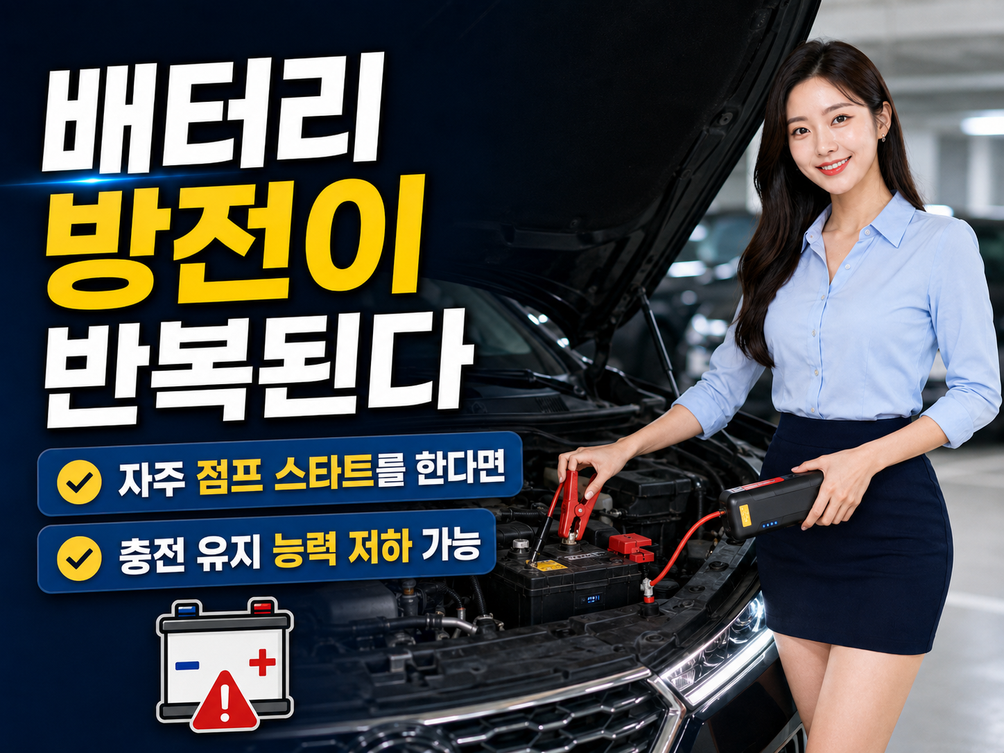 자동차 배터리 역할 시동 전력 공급과 차량 전자장치 전원 공급