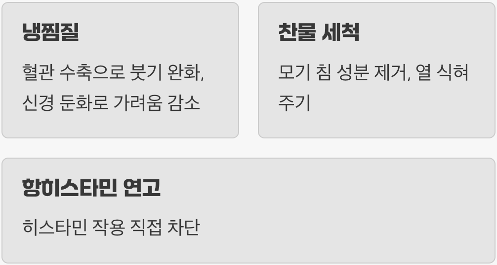 가려움을 잠재우는 가장 현명한 방법