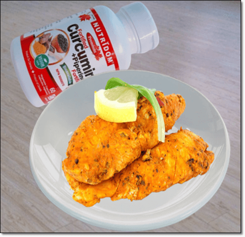 커큐민 보충제와 카레 음식