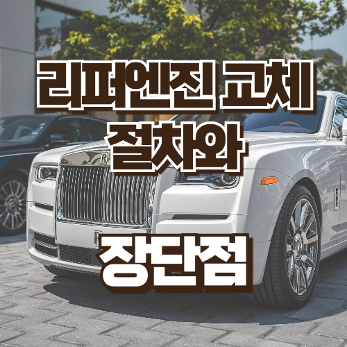 리퍼엔진교체 절차와 장단점