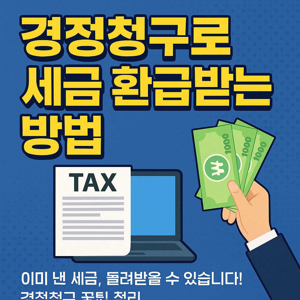 이미 낸 세금, 돌려받을 수 있습니다! 경정청구 꿀팁 정리