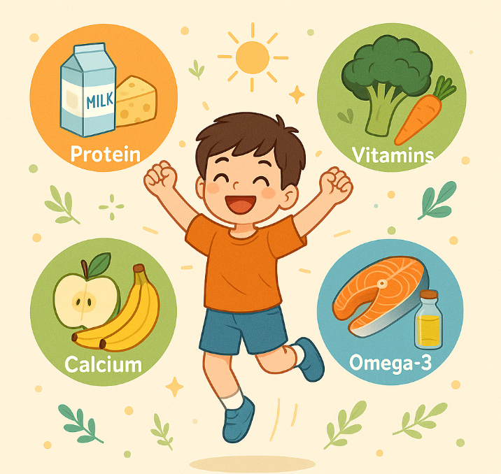 성장기 활력 넘치는 생활을 위한 영양소 섭취