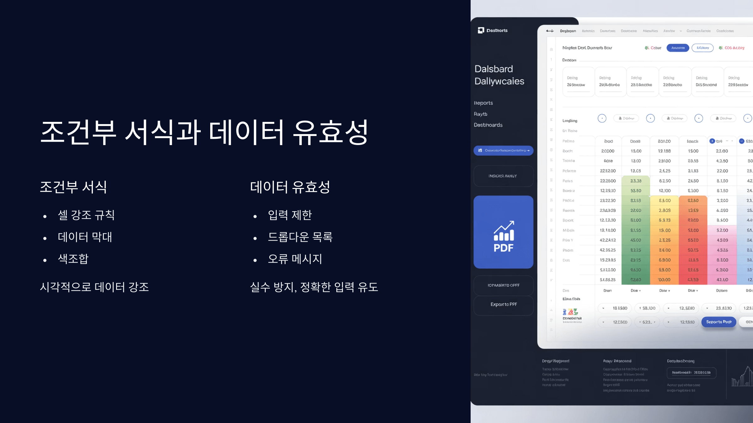 조건부 서식과 데이터 유효성