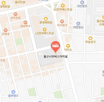 울산시외버스터미널 위치