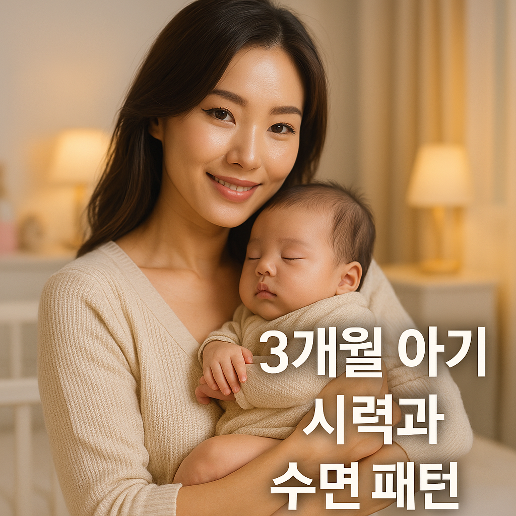 생후 3개월 아기 수면 리듬 과 시력 발