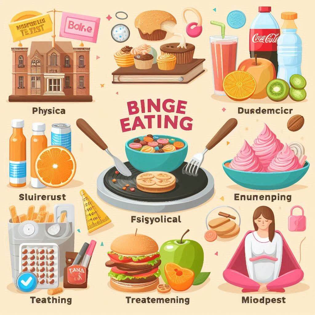 폭식 심리학에 관련된 그림이 나열돼 있다.