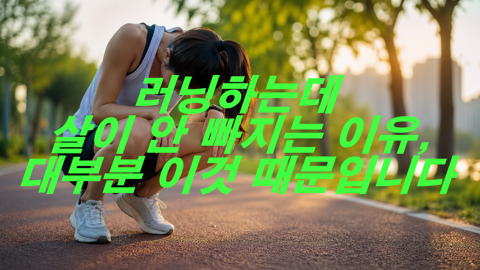 러닝하는데 살이 안 빠지는 이유, 대부분 이것 때문입니다
