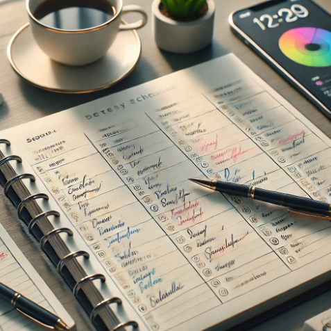 성공적인 하루 계획표 만들기 가이드