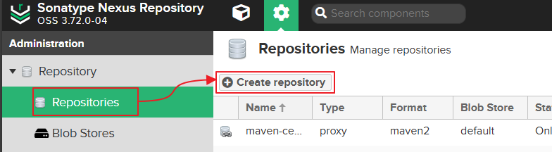 repository 화면으로 이동