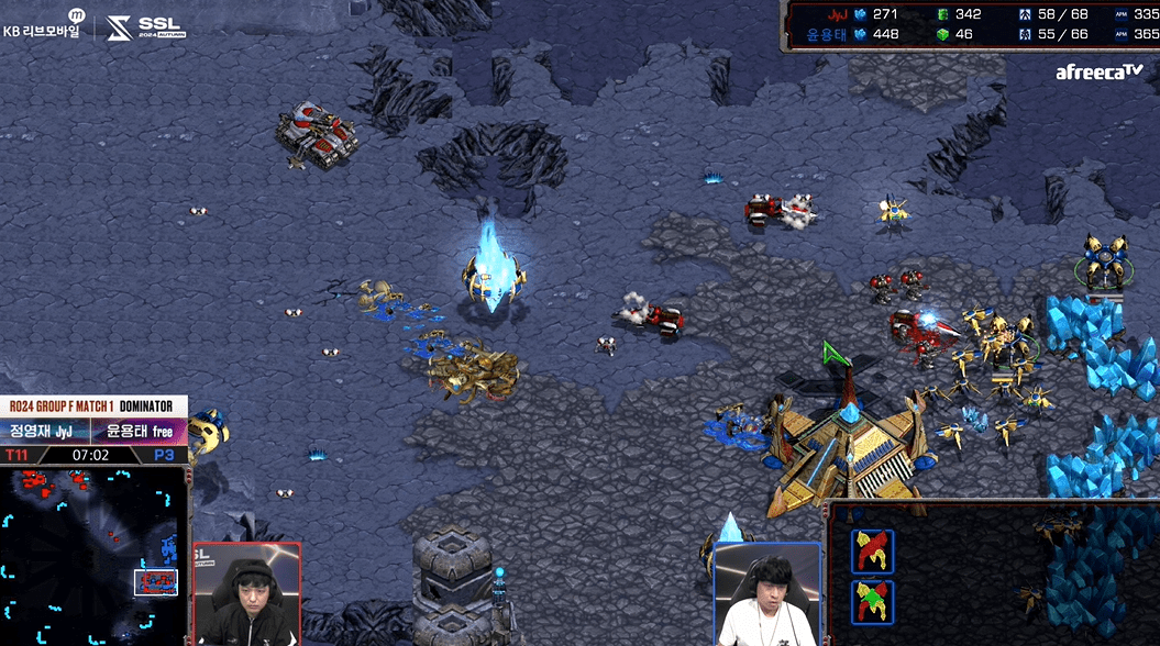 SSL 스타리그 24강 F조 1경기 초반찌르기2