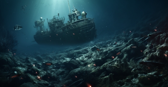 심해에-가라앉은-타이태닉호