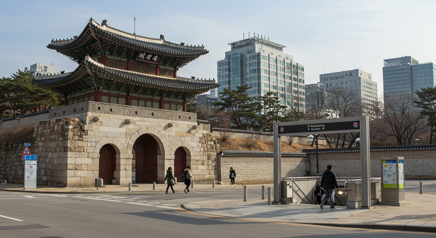 지하철 3호선 경복궁역이 바로 인접