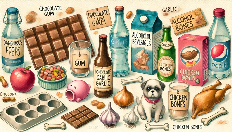강아지가 먹으면 안되는 음식과 과일