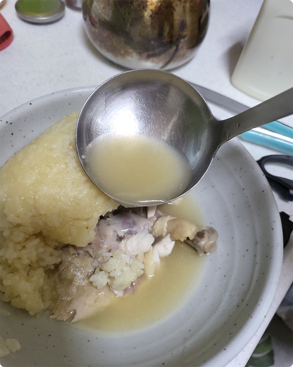 육수 붇기