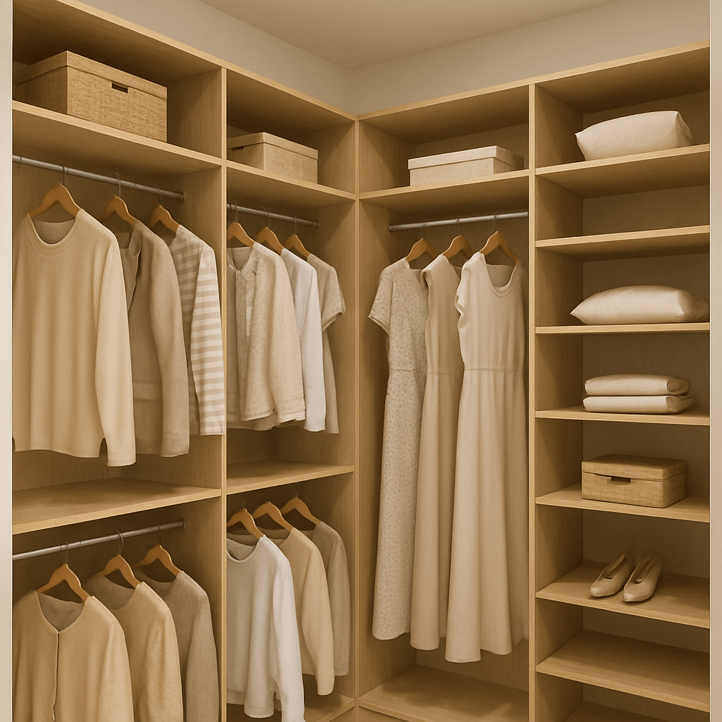 드레스룸 리모델링 - 맞춤형 옷장