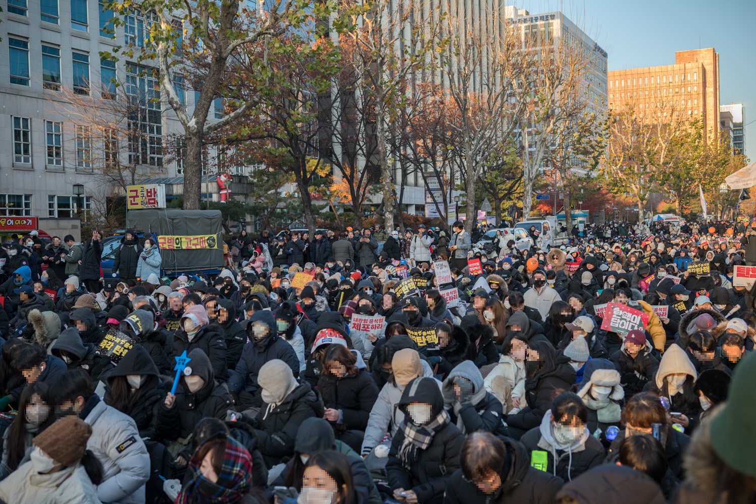 여의도 탄핵 찬성 시위