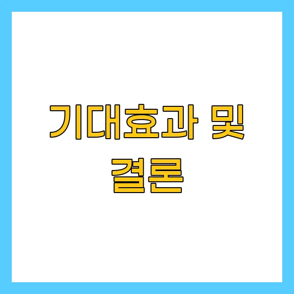 기대효과 및 결론