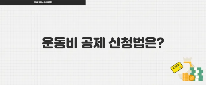 운동비 소득공제 이렇게 신청하세요 PT 수영레슨까지 혜택 받기