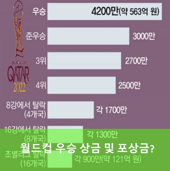 2022년 카타르 월드컵 우승 상금 및 포상금 보너스