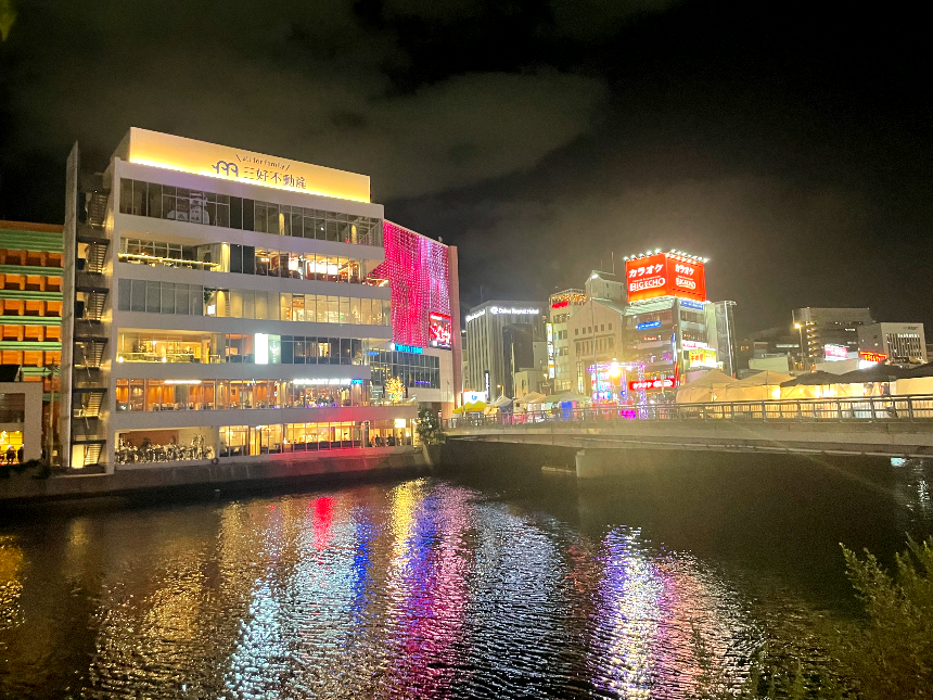 후쿠오카 나카강 야경3