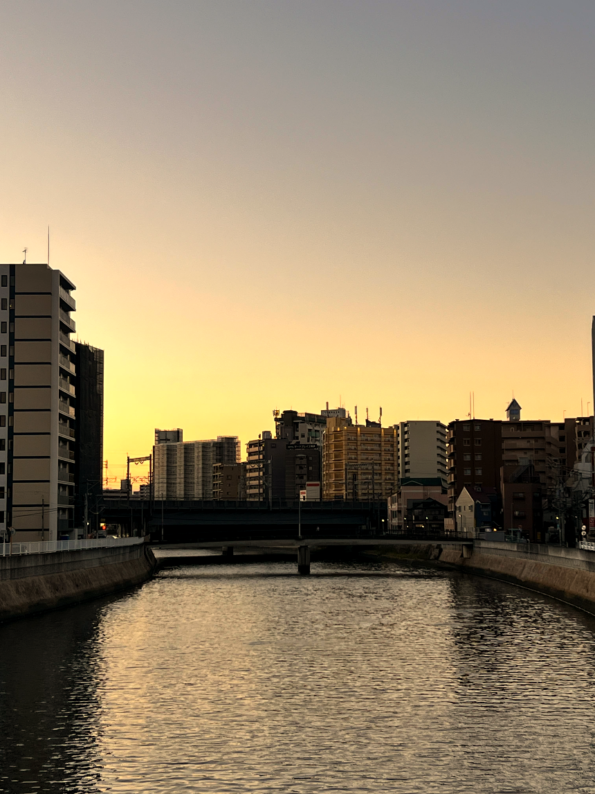 하카타역의 저녁