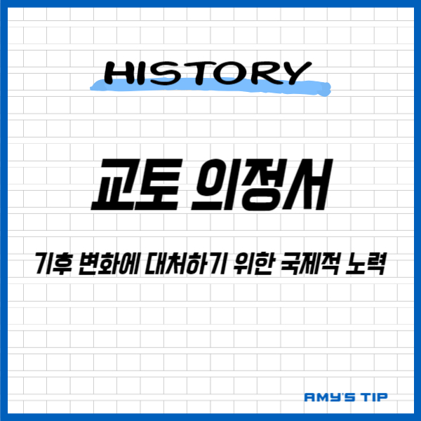 교토 의정서: 기후 변화에 대처하기 위한 국제적 노력