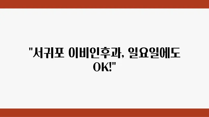서귀포시 의료 서비스 환경